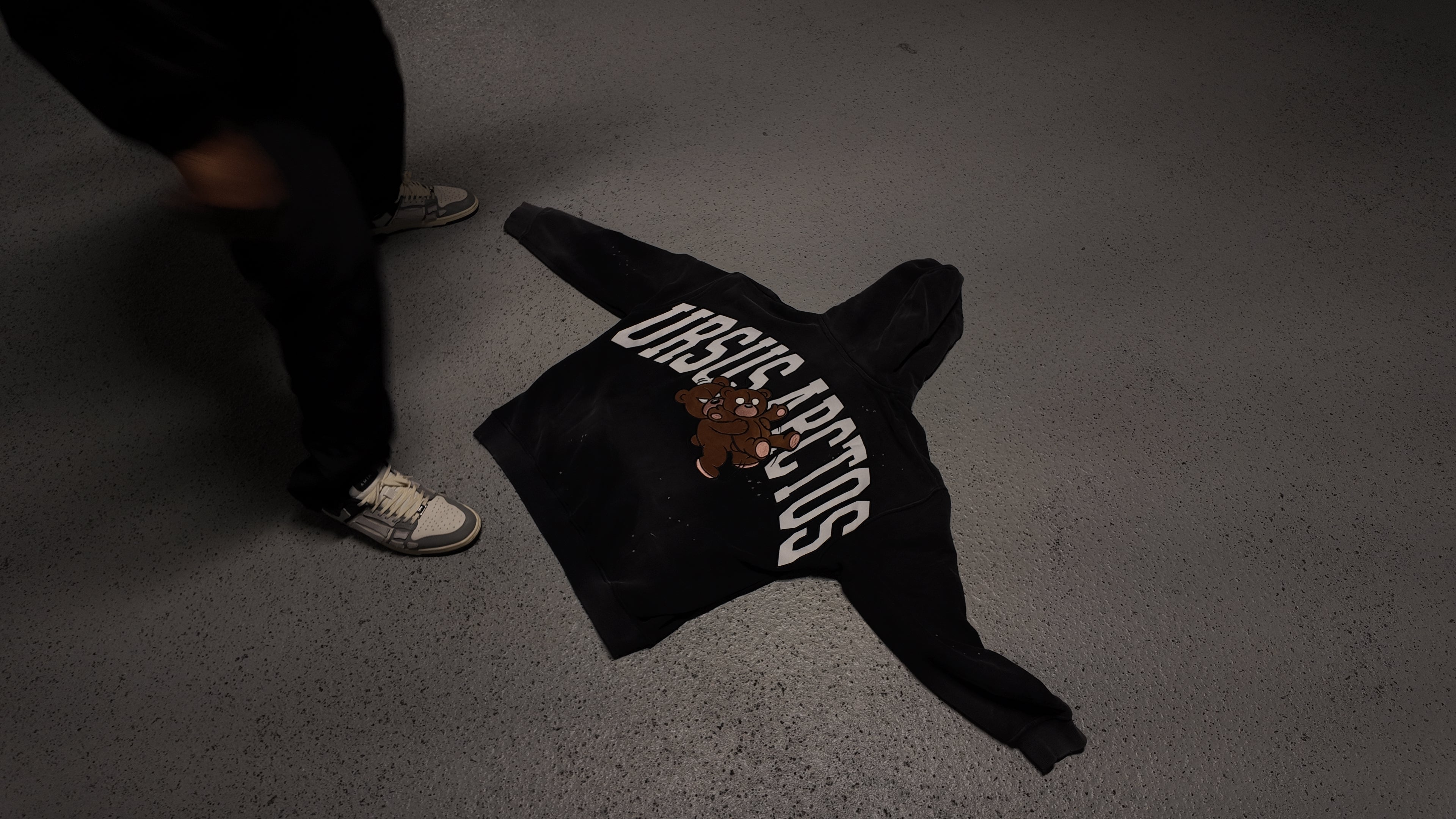 Ursus Arctos “Bear Emblem” Vintage Black Hoodie – Premium Street Luxury